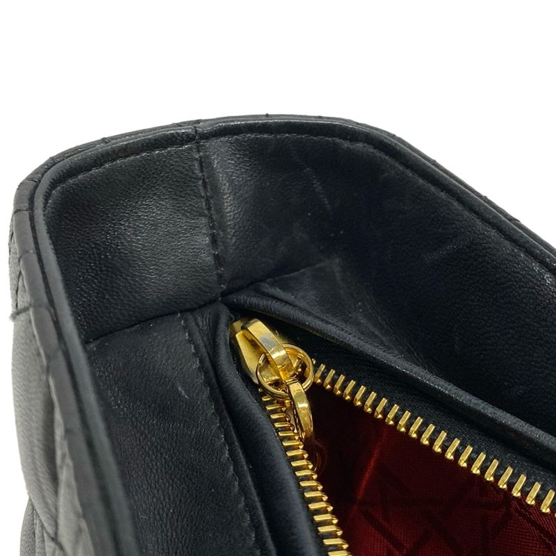 Dior Christian Dior Handbag Lady Dior Large Bag Black Lambskin