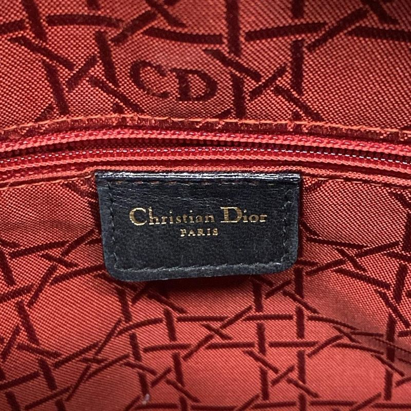 Dior Christian Dior Handbag Lady Dior Large Bag Black Lambskin