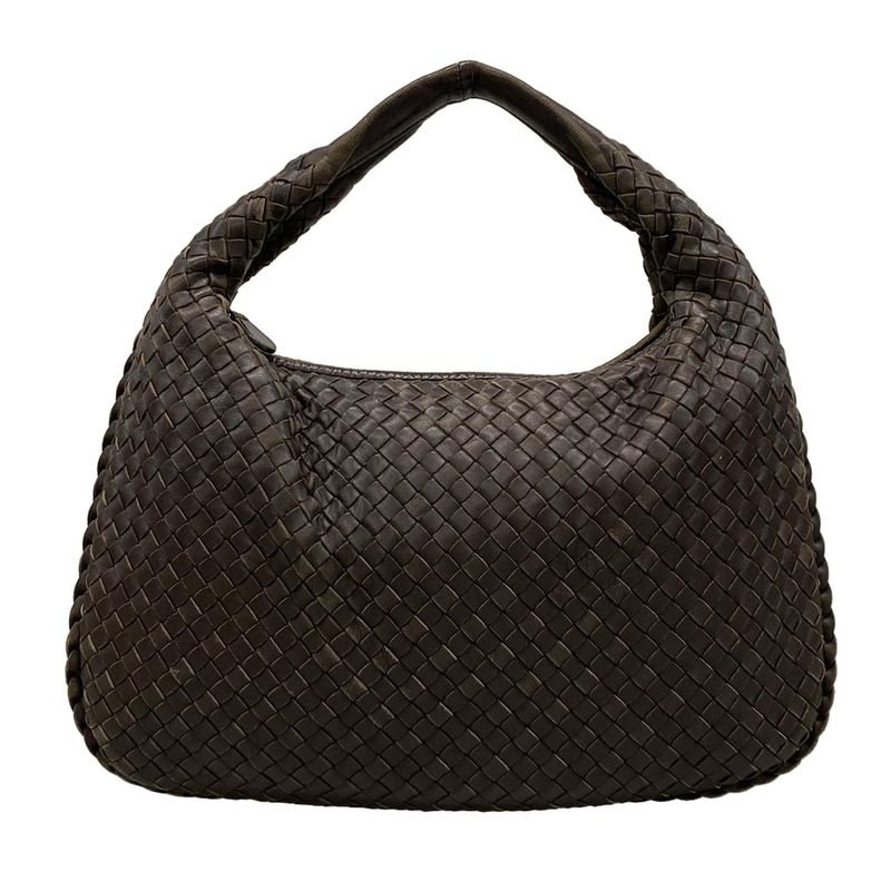 Bottega Veneta Handbag Medium Veneta Bag 115653 Dark Brown Leather