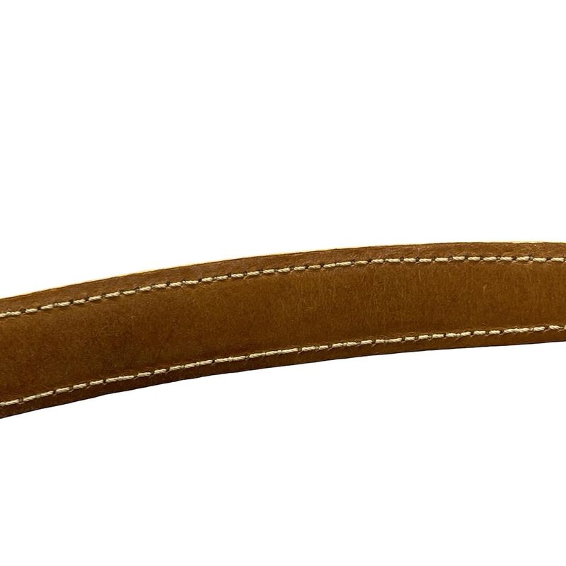 Dior Christian Dior Handbag Romantic Ivory X Brown X Yellow Heart Ribbon Leather