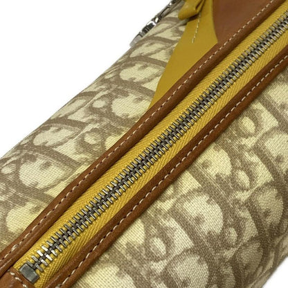 Dior Christian Dior Handbag Romantic Ivory X Brown X Yellow Heart Ribbon Leather