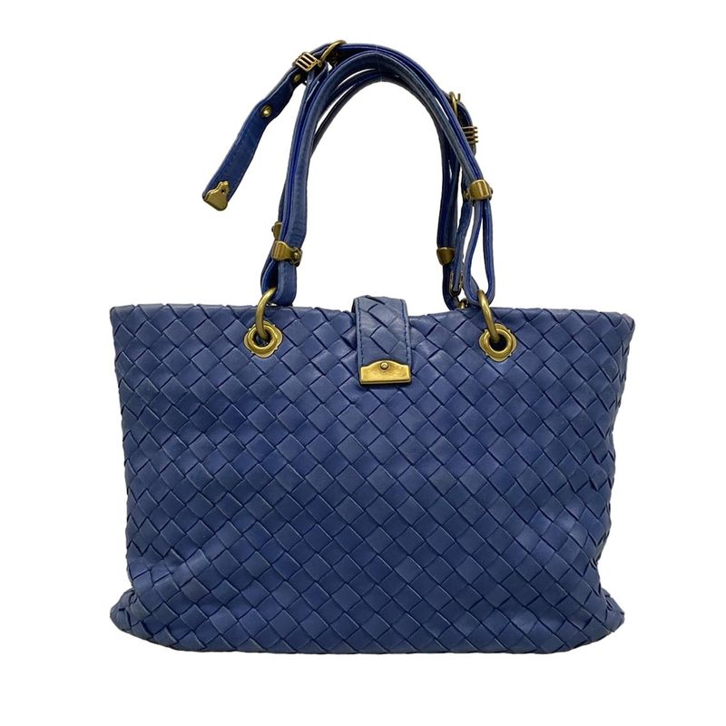 Bottega Veneta Capri 162112 Blue Leather