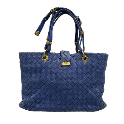 Bottega Veneta Capri 162112 Blue Leather