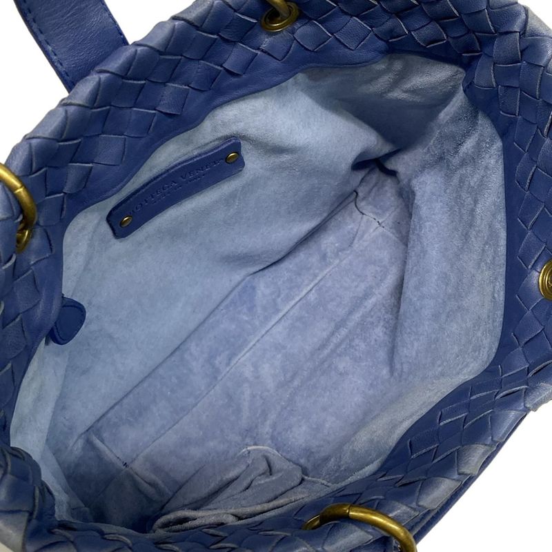 Bottega Veneta Capri 162112 Blue Leather