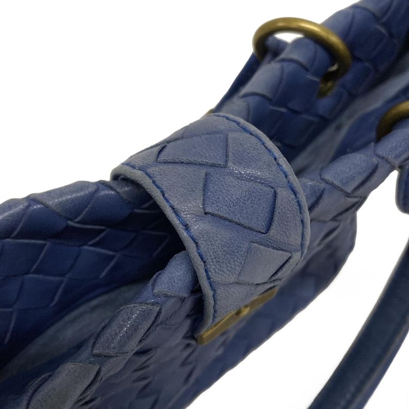 Bottega Veneta Capri 162112 Blue Leather