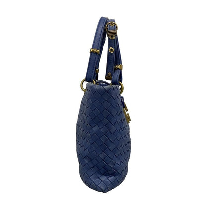 Bottega Veneta Capri 162112 Blue Leather