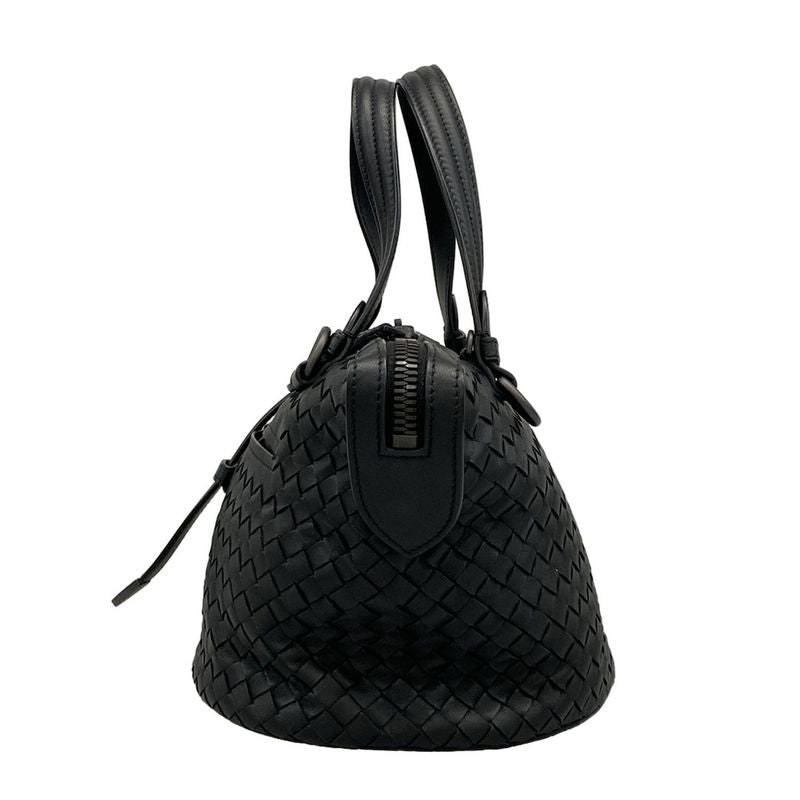 Bottega Veneta Handbag Tamboura Bag Intrecciato B07684077t Black Leather