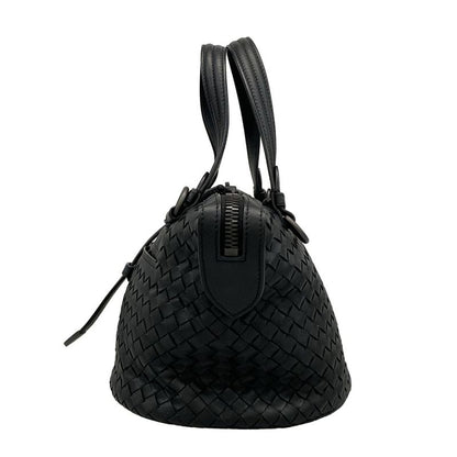 Bottega Veneta Handbag Tamboura Bag Intrecciato B07684077t Black Leather