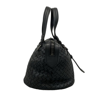 Bottega Veneta Handbag Tamboura Bag Intrecciato B07684077t Black Leather
