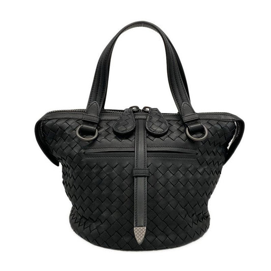 Bottega Veneta Handbag Tamboura Bag Intrecciato B07684077t Black Leather