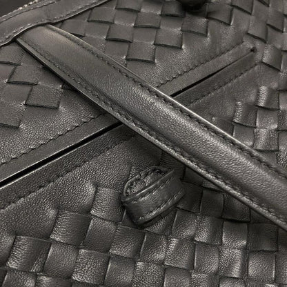 Bottega Veneta Handbag Tamboura Bag Intrecciato B07684077t Black Leather