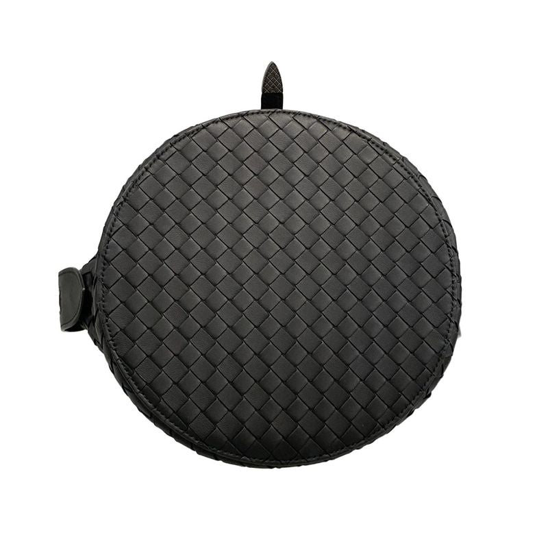 Bottega Veneta Handbag Tamboura Bag Intrecciato B07684077t Black Leather