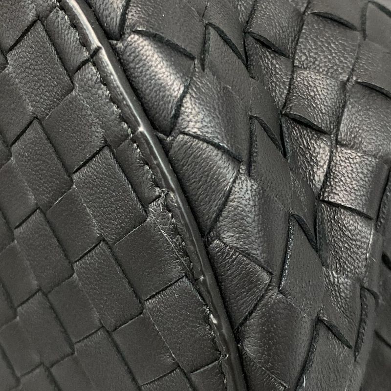 Bottega Veneta Handbag Tamboura Bag Intrecciato B07684077t Black Leather