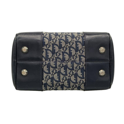 Dior Christian Dior Handbag Trotter Navy and Ivory Leather