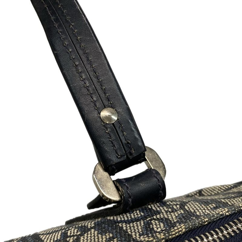 Dior Christian Dior Handbag Trotter Navy and Ivory Leather
