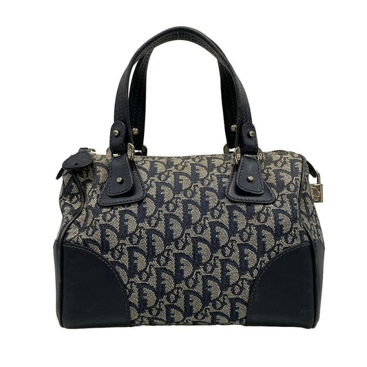 Dior Christian Dior Handbag Trotter Navy and Ivory Leather