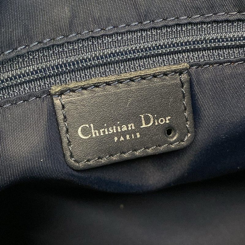 Dior Christian Dior Handbag Trotter Navy and Ivory Leather