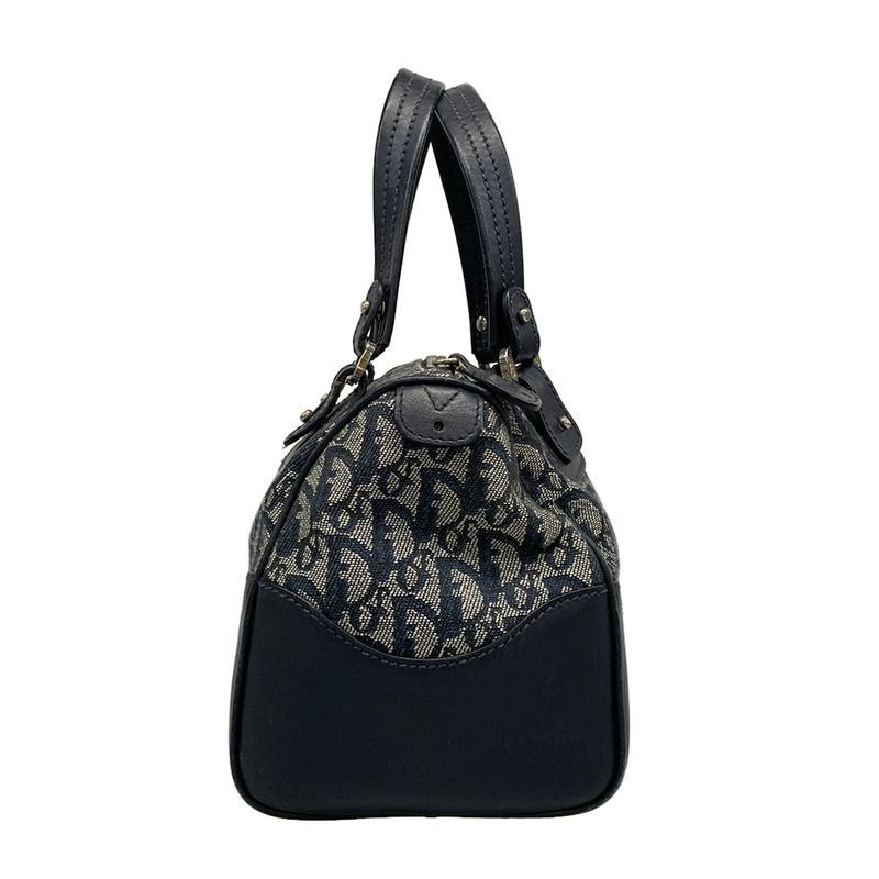 Dior Christian Dior Handbag Trotter Navy and Ivory Leather