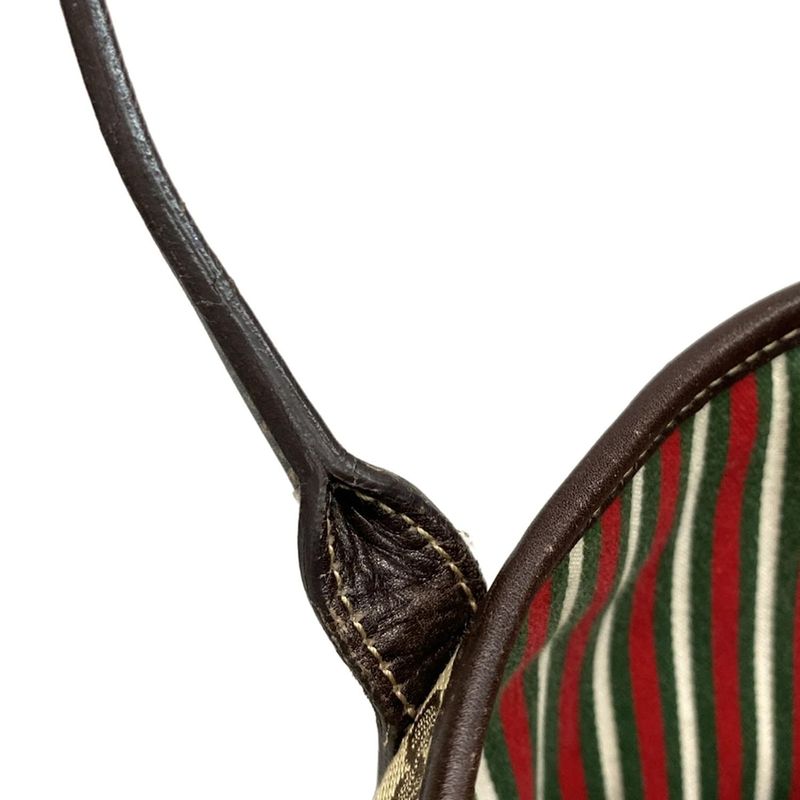 Gucci Tote Bag GG Patternnew Britt 169946 Beige and Dark Brown Leather