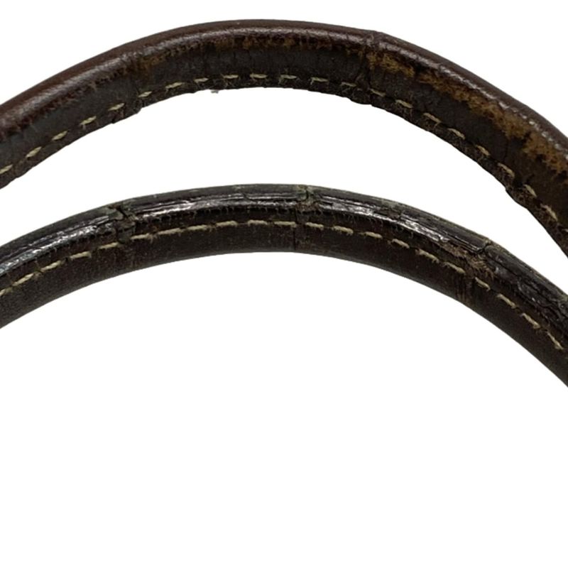 Gucci Tote Bag GG Patternnew Britt 169946 Beige and Dark Brown Leather