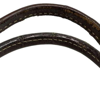 Gucci Tote Bag GG Patternnew Britt 169946 Beige and Dark Brown Leather