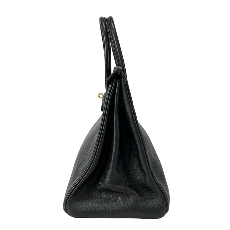 Hermes Handbag Birkin 35 Black Gold Hardware