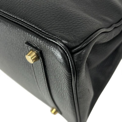 Hermes Handbag Birkin 35 Black Gold Hardware