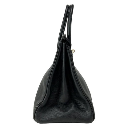 Hermes Handbag Birkin 35 Black Gold Hardware