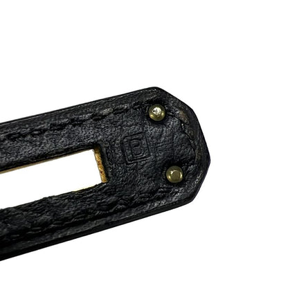Hermes Handbag Birkin 35 Black Gold Hardware