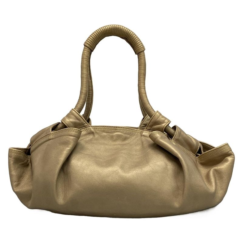 Loewe Shoulder Bag Nappa Ile Gold Leather