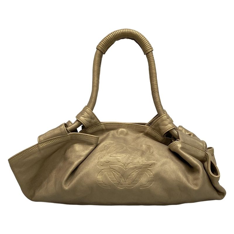 Loewe Shoulder Bag Nappa Ile Gold Leather