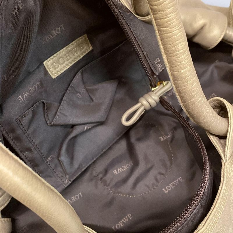 Loewe Shoulder Bag Nappa Ile Gold Leather