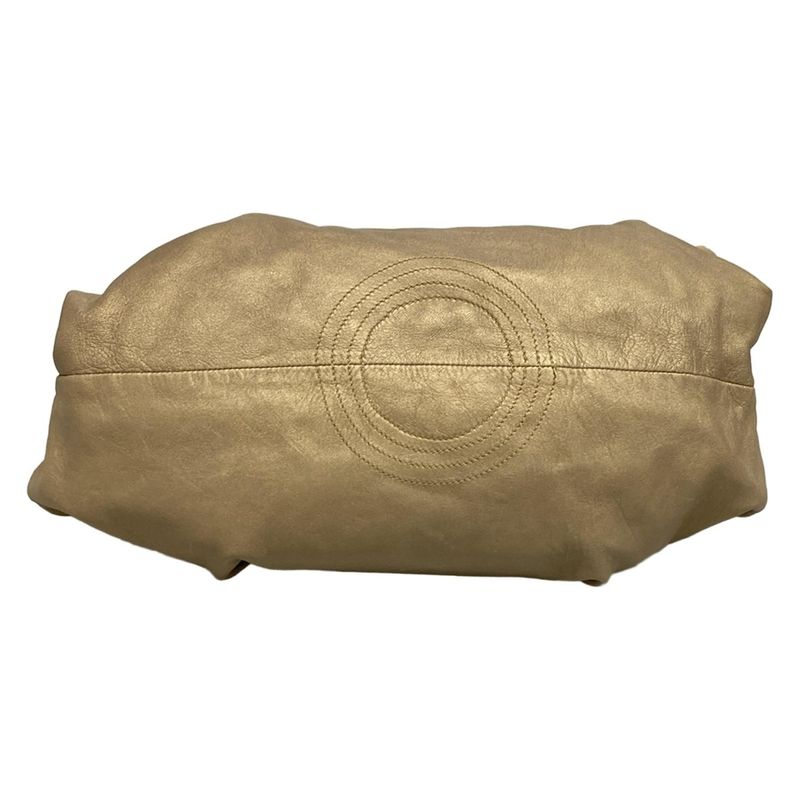 Loewe Shoulder Bag Nappa Ile Gold Leather