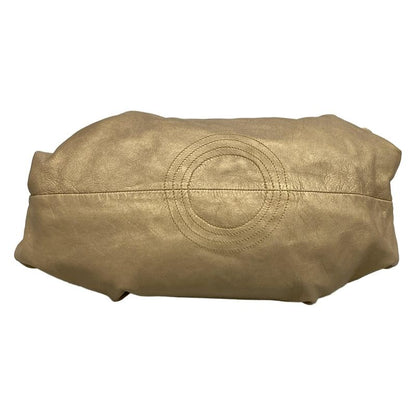 Loewe Shoulder Bag Nappa Ile Gold Leather