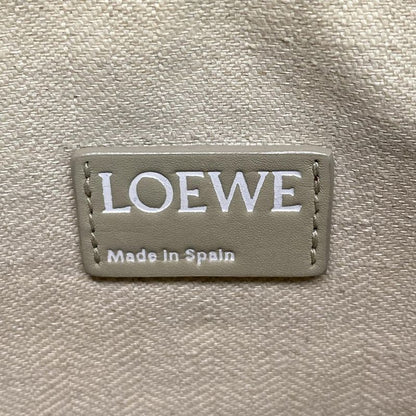 Loewe Clutch Bag - Gray Beige Shape Stamped Leather