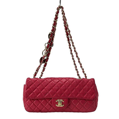 Chanel Shoulder Bag Single Flap Matelasse Pink Gold Hardware Chain Shoulder