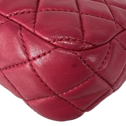 Chanel Shoulder Bag Single Flap Matelasse Pink Gold Hardware Chain Shoulder