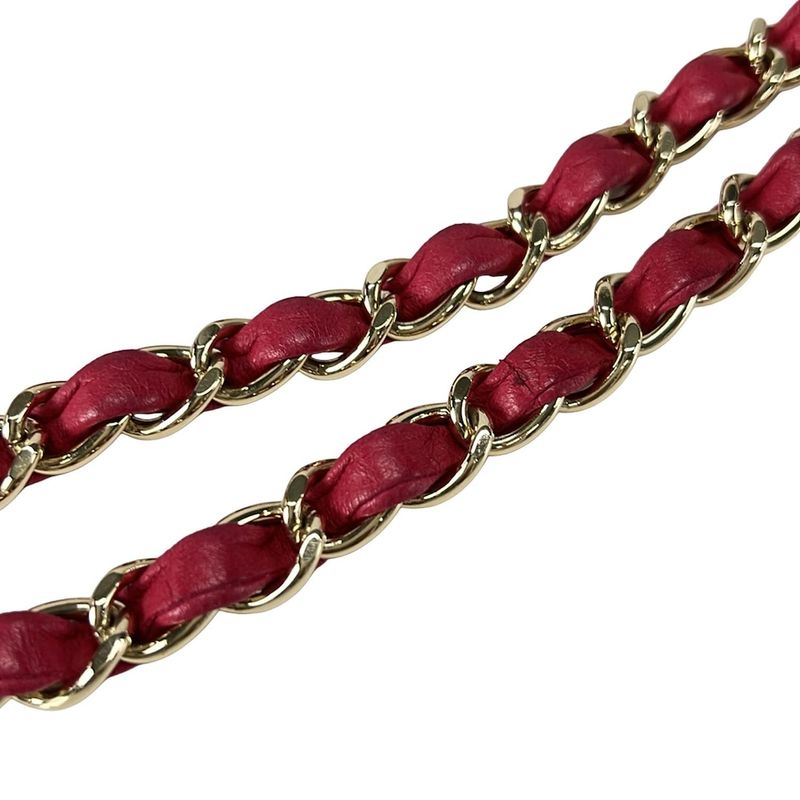 Chanel Shoulder Bag Single Flap Matelasse Pink Gold Hardware Chain Shoulder