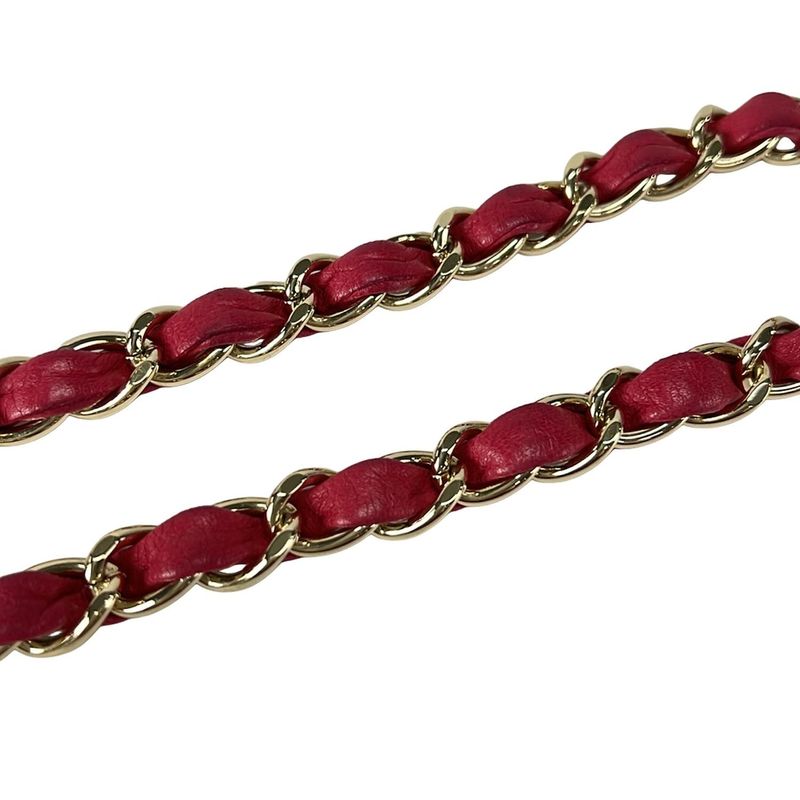 Chanel Shoulder Bag Single Flap Matelasse Pink Gold Hardware Chain Shoulder