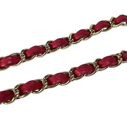 Chanel Shoulder Bag Single Flap Matelasse Pink Gold Hardware Chain Shoulder