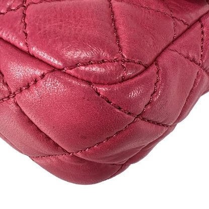 Chanel Shoulder Bag Single Flap Matelasse Pink Gold Hardware Chain Shoulder