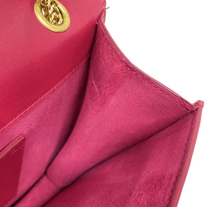 Saint Laurent Paris Shoulder Bag Betty 314515 Pink Chain Shoulder Leather