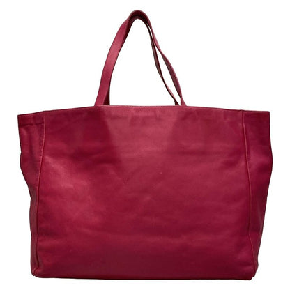 Saint Laurent Paris Vaulisse Pink Reversible Leather Tote Bag