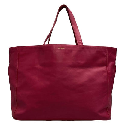 Saint Laurent Paris Vaulisse Pink Reversible Leather Tote Bag
