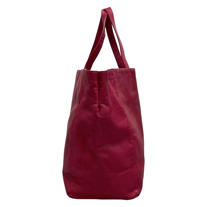 Saint Laurent Paris Vaulisse Pink Reversible Leather Tote Bag