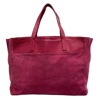Saint Laurent Paris Vaulisse Pink Reversible Leather Tote Bag
