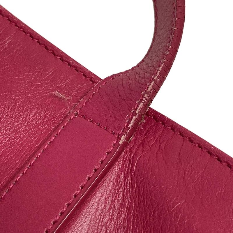 Saint Laurent Paris Vaulisse Pink Reversible Leather Tote Bag
