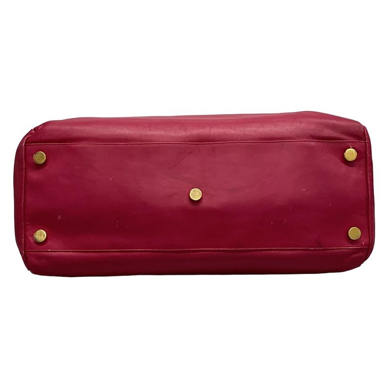 Saint Laurent Paris Vaulisse Pink Reversible Leather Tote Bag