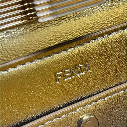 Fendi Handbag Excellent Condition Peekaboo Icyou East West 8bn323 Light Pink