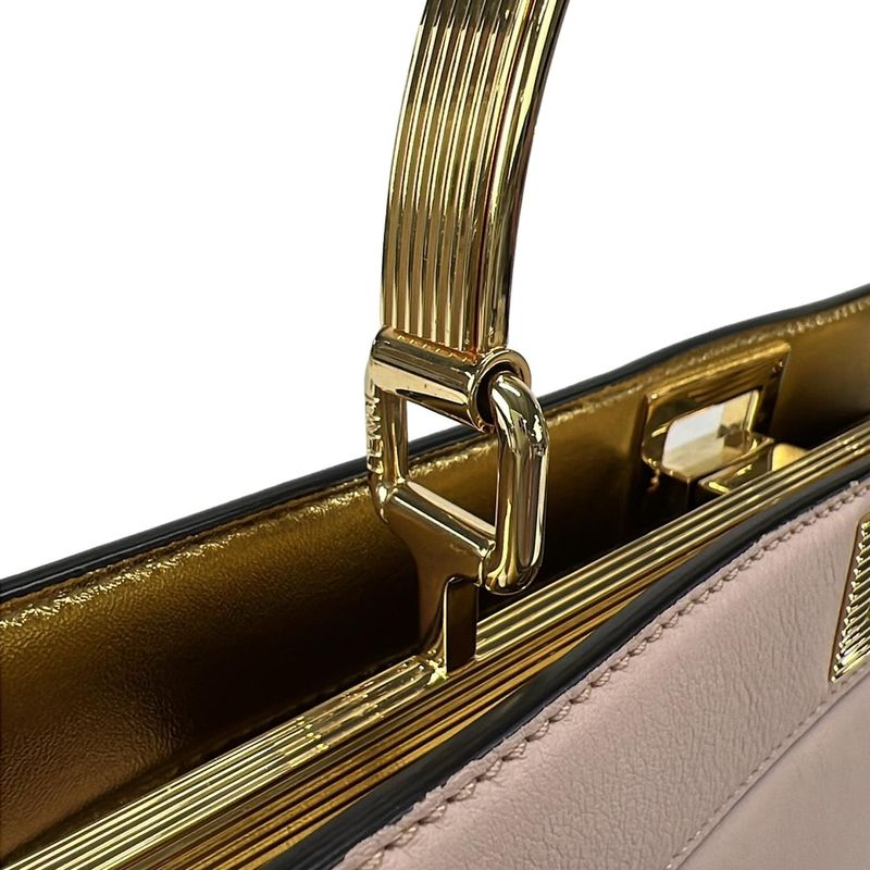 Fendi Handbag Excellent Condition Peekaboo Icyou East West 8bn323 Light Pink